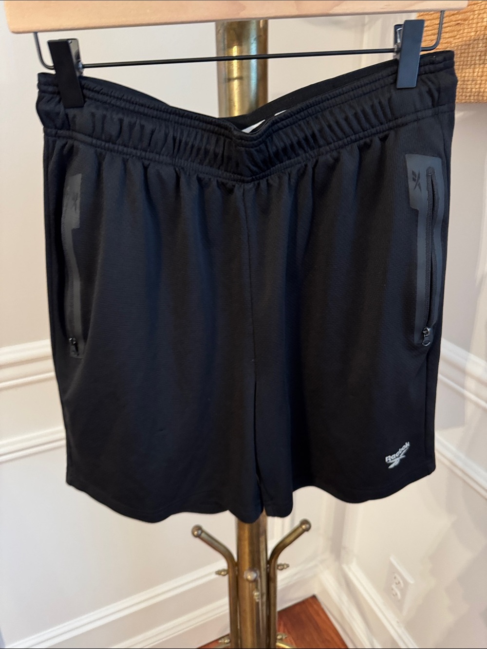 Reebok Black Men's Training Shorts with Zip Pockets